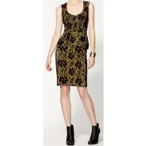 BCBG MAXAZRIA Etna Lace Peplum Dress - Sz 2